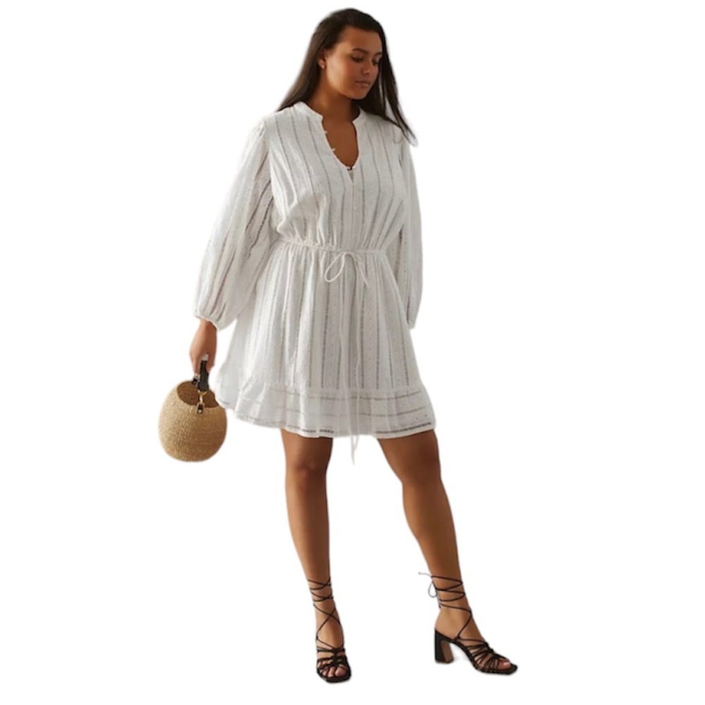 Anthropologie - Forever That Girl Eyelet Mini Dress